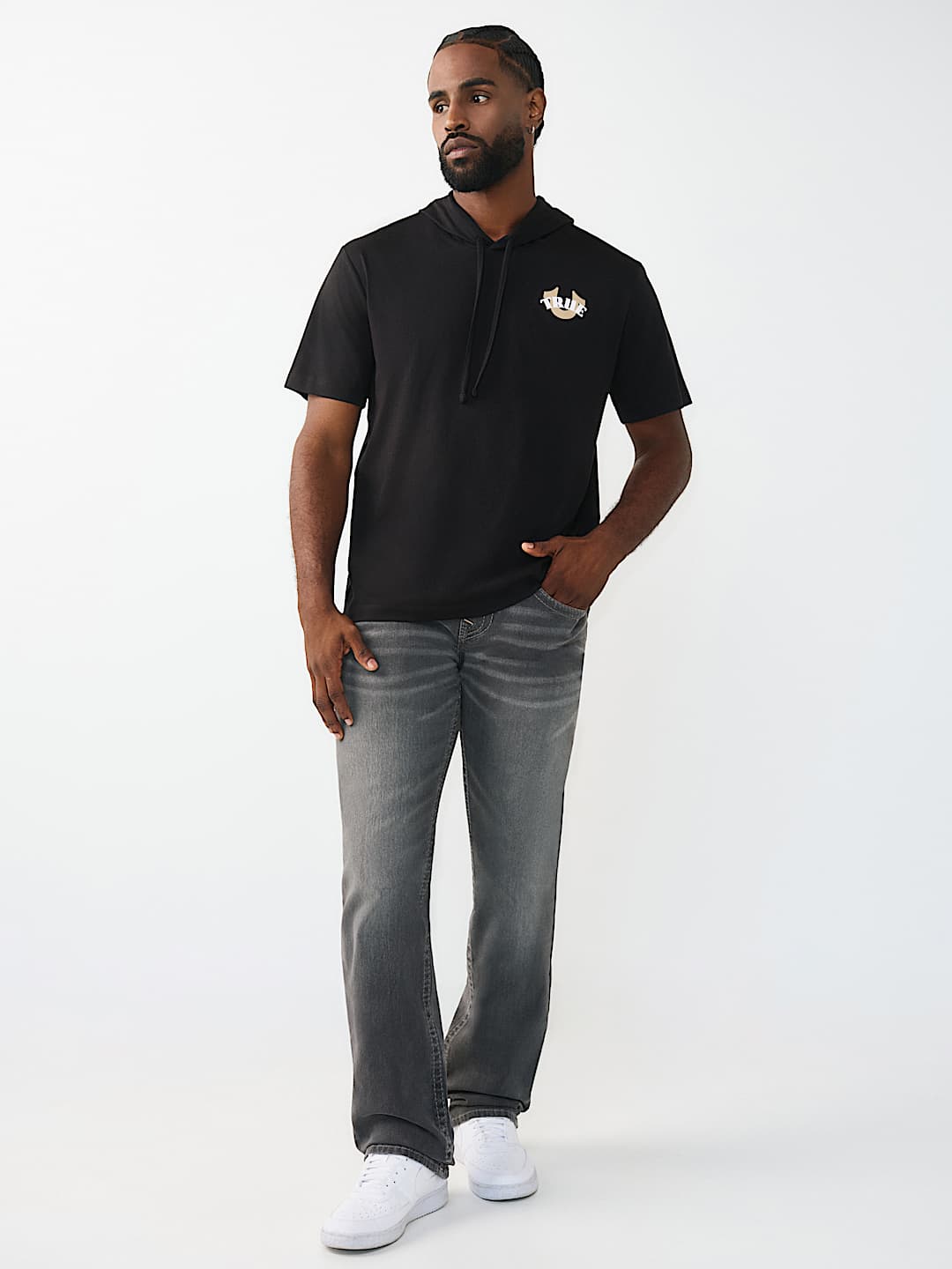 CIRCULAR HOODED TEE, image 6