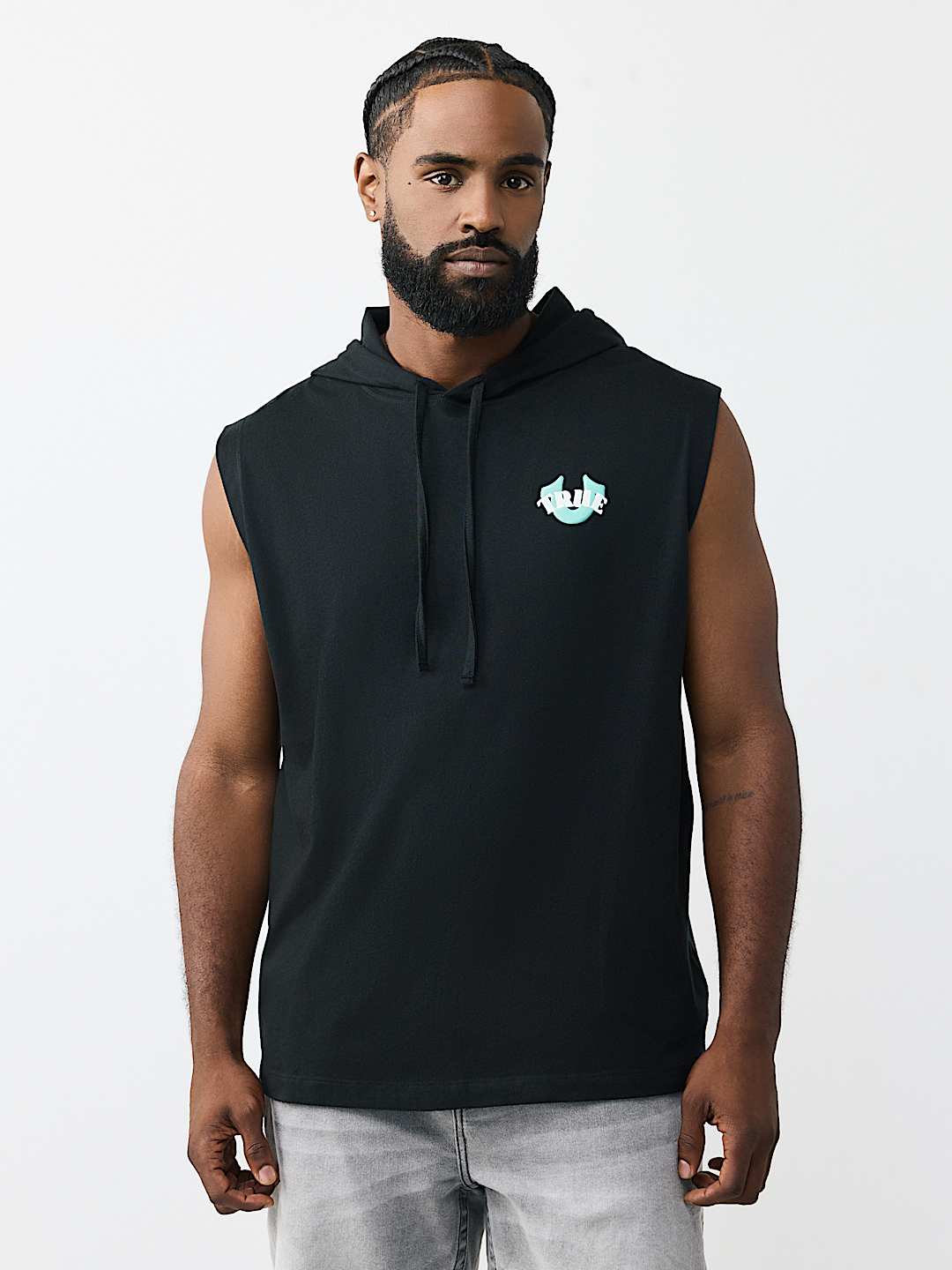 BUDDHA CIRCULAR HOODED TANK TOP, image 2