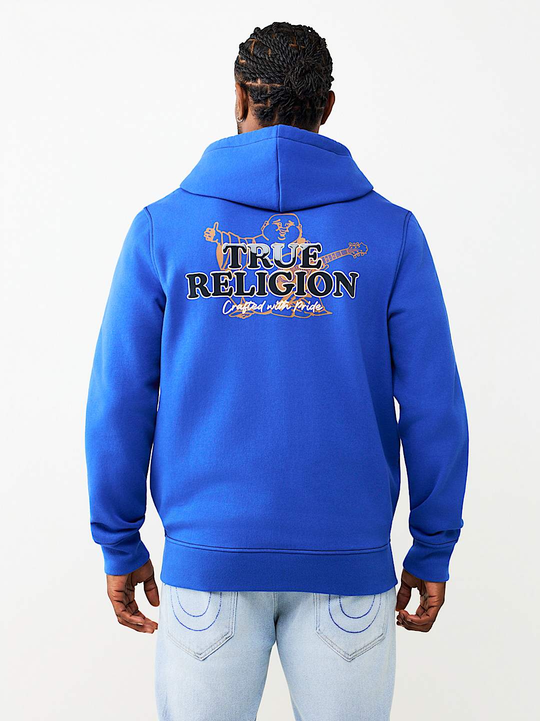 CONTRAST LOGO ZIP HOODIE