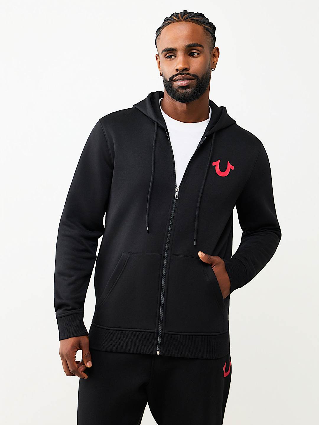 WREATH BUDDHA ZIP HOODIE
