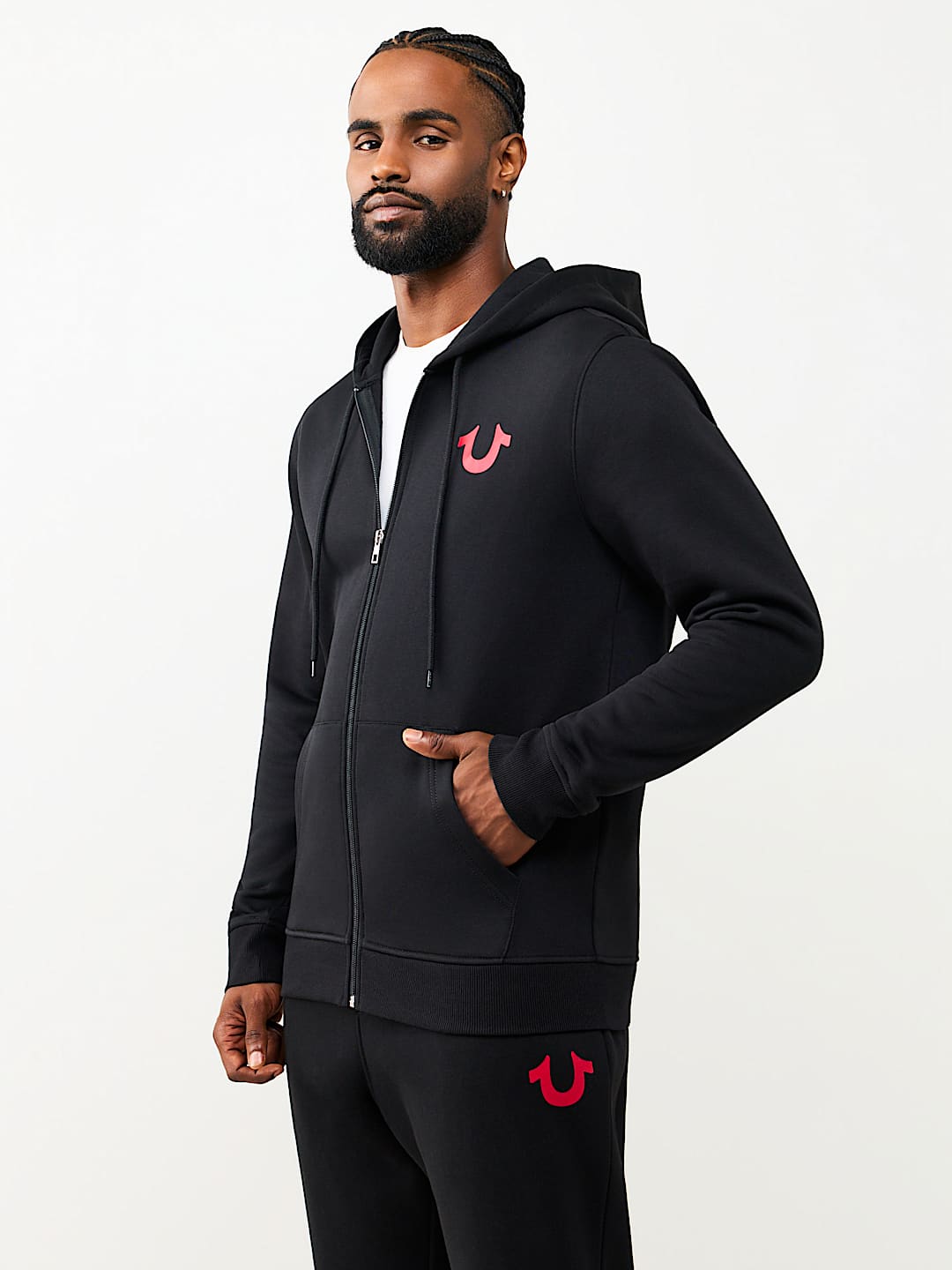 WREATH BUDDHA ZIP HOODIE