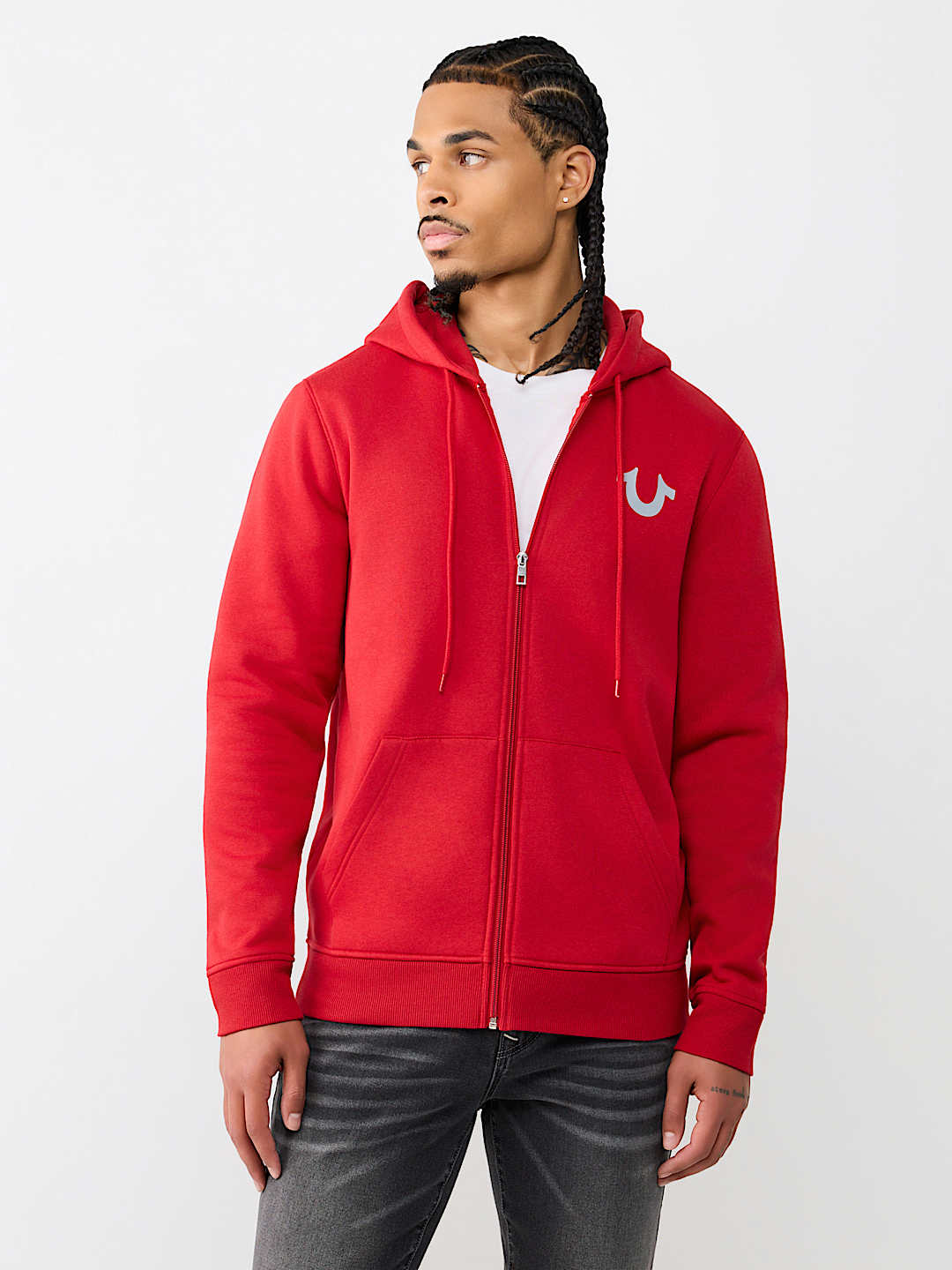 WREATH BUDDHA ZIP HOODIE