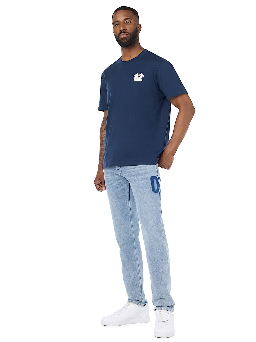 ROCCO APPLIQU&Eacute; SKINNY JEAN