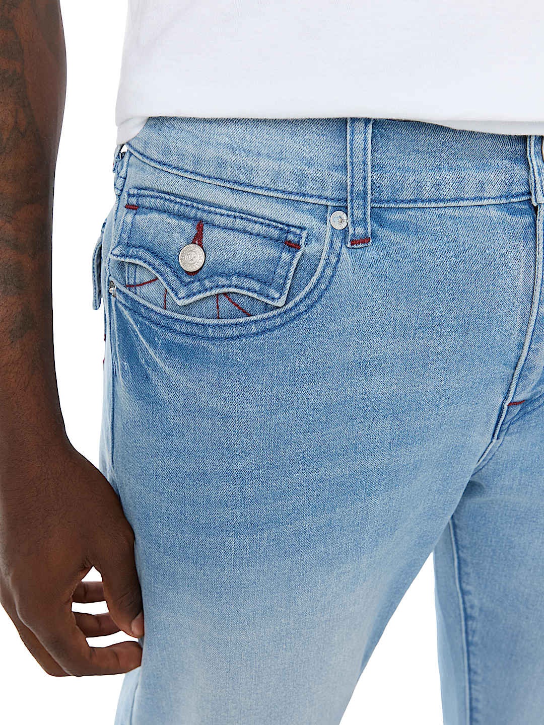 GENO LADDER STTICH FLAP SLIM JEAN