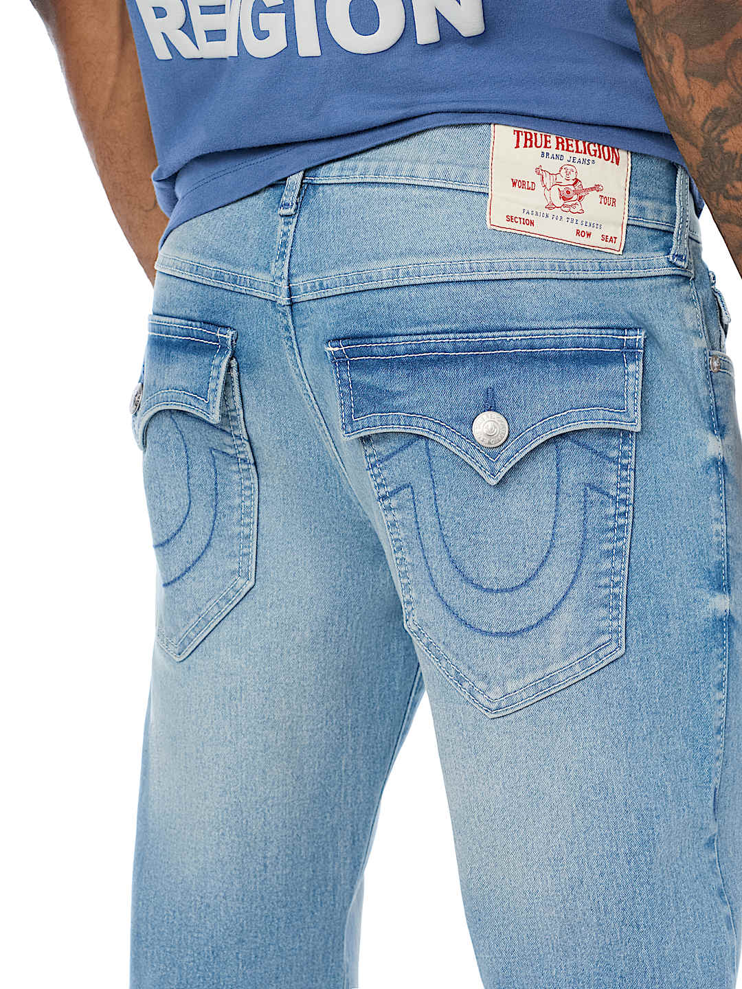 BILLY APPLIQU&Eacute; FLAP BOOTCUT JEAN