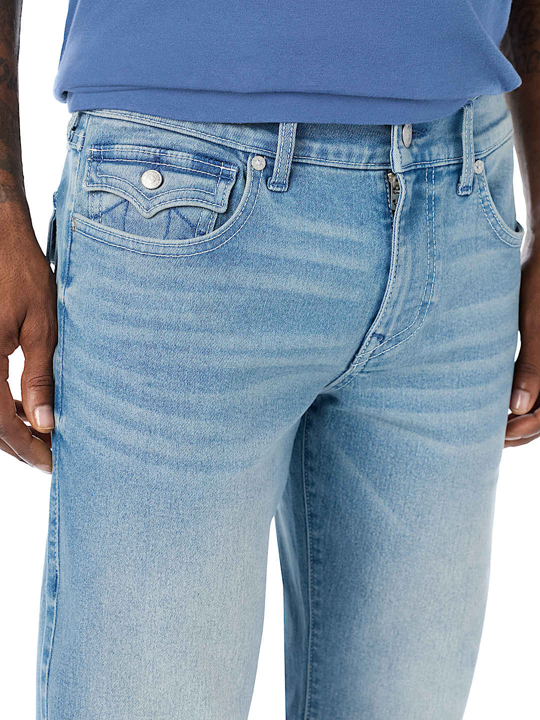 BILLY APPLIQU&Eacute; FLAP BOOTCUT JEAN