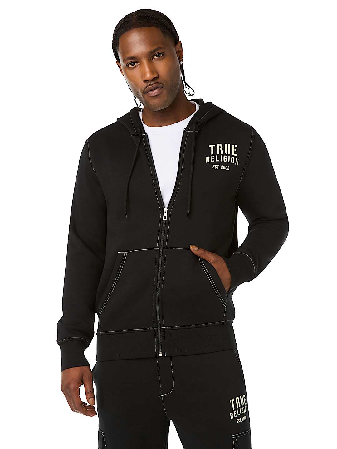 WINGED LOGO ZIP HOODIE