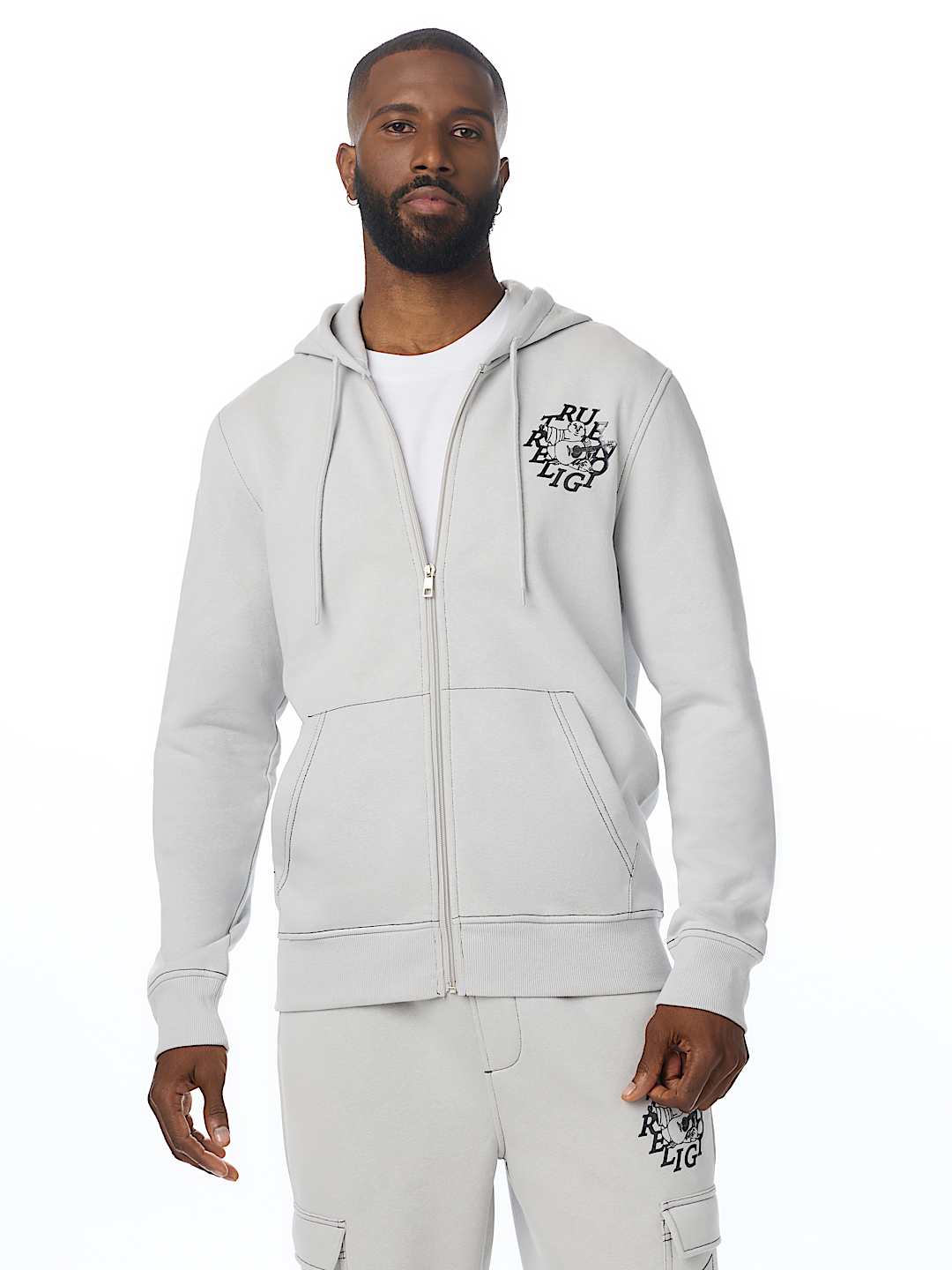ORIGINAL SLANT LOGO ZIP HOODIE