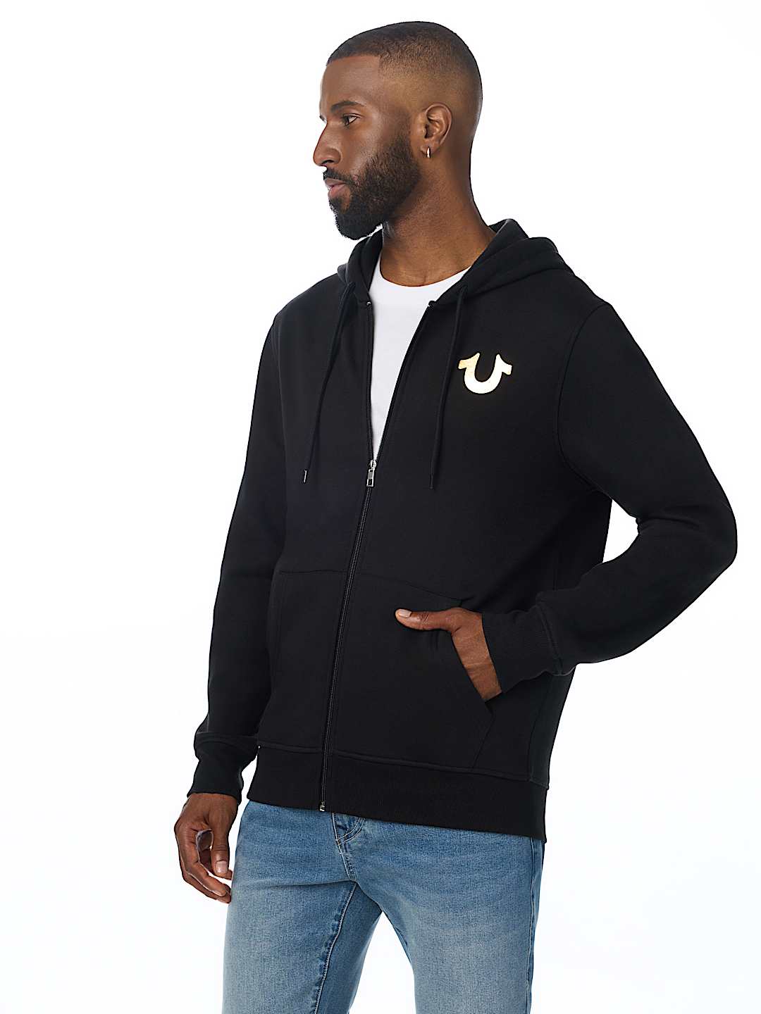 FOIL WINGED ZIP HOODIE