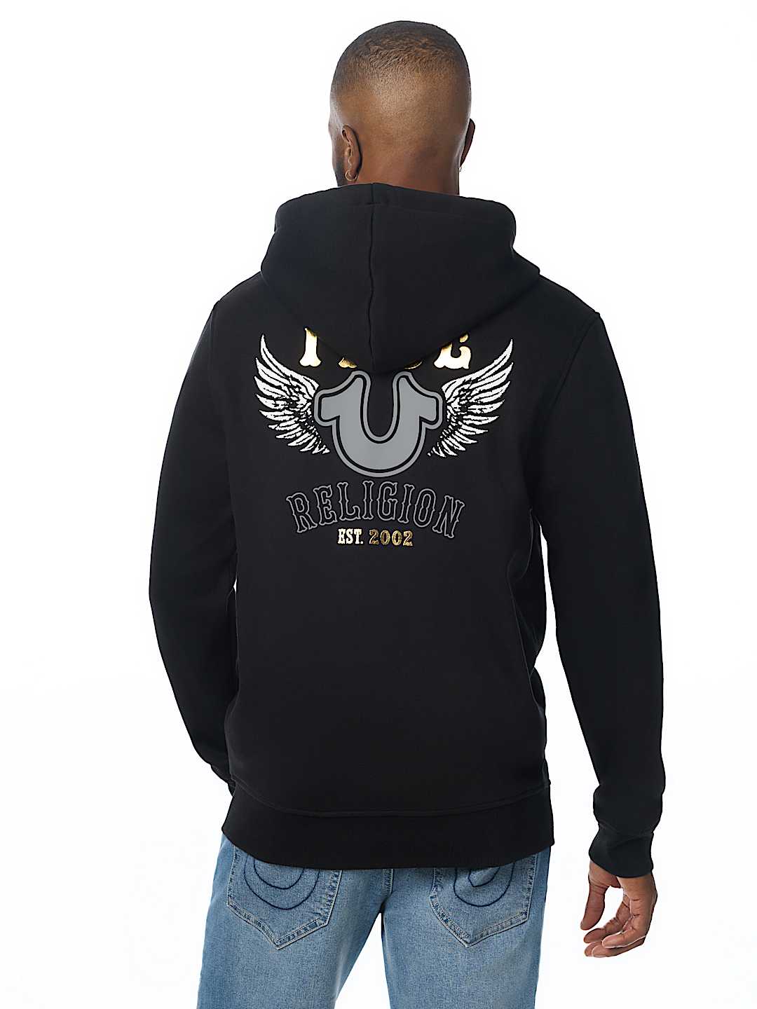 FOIL WINGED ZIP HOODIE