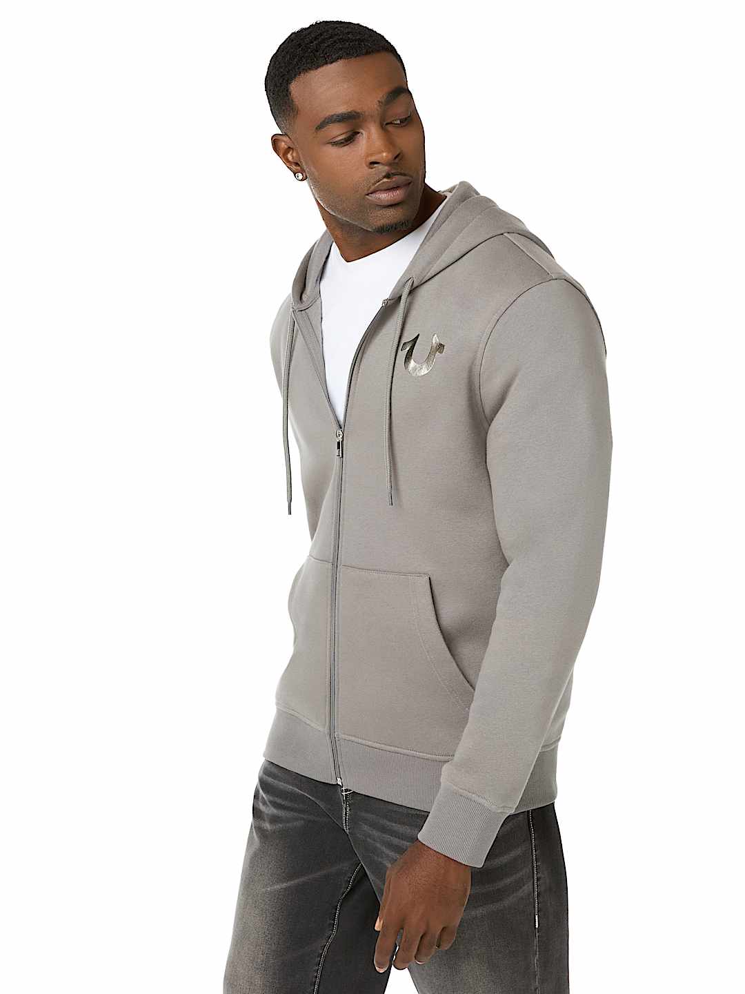 FOIL WINGED ZIP HOODIE
