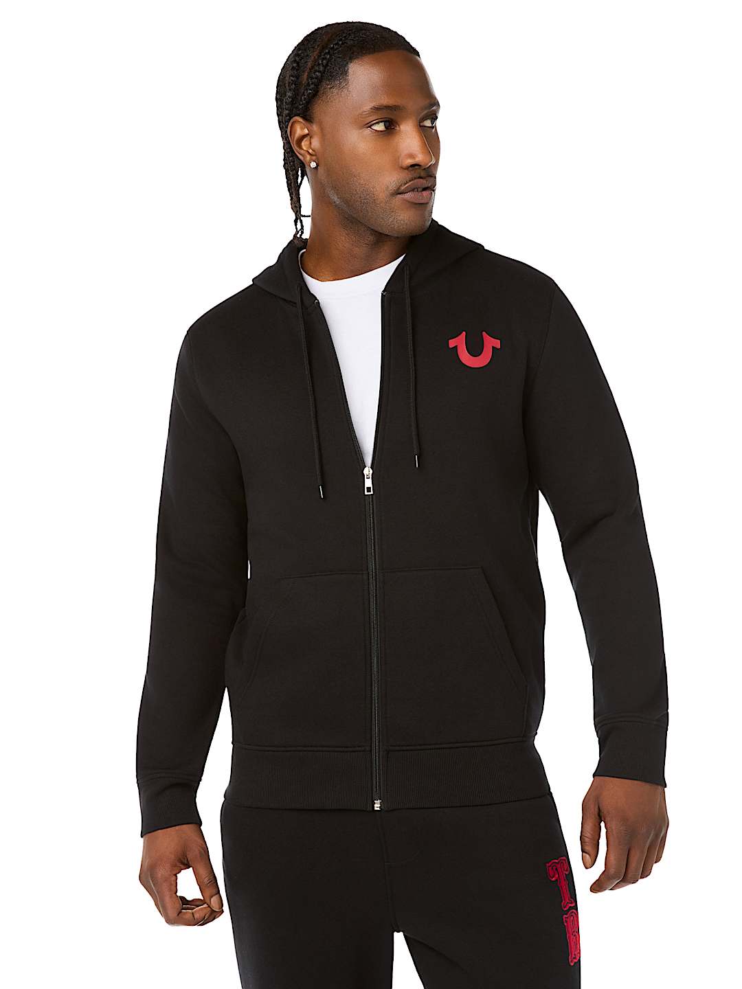 LOGO APPLIQU&Eacute; ZIP HOODIE