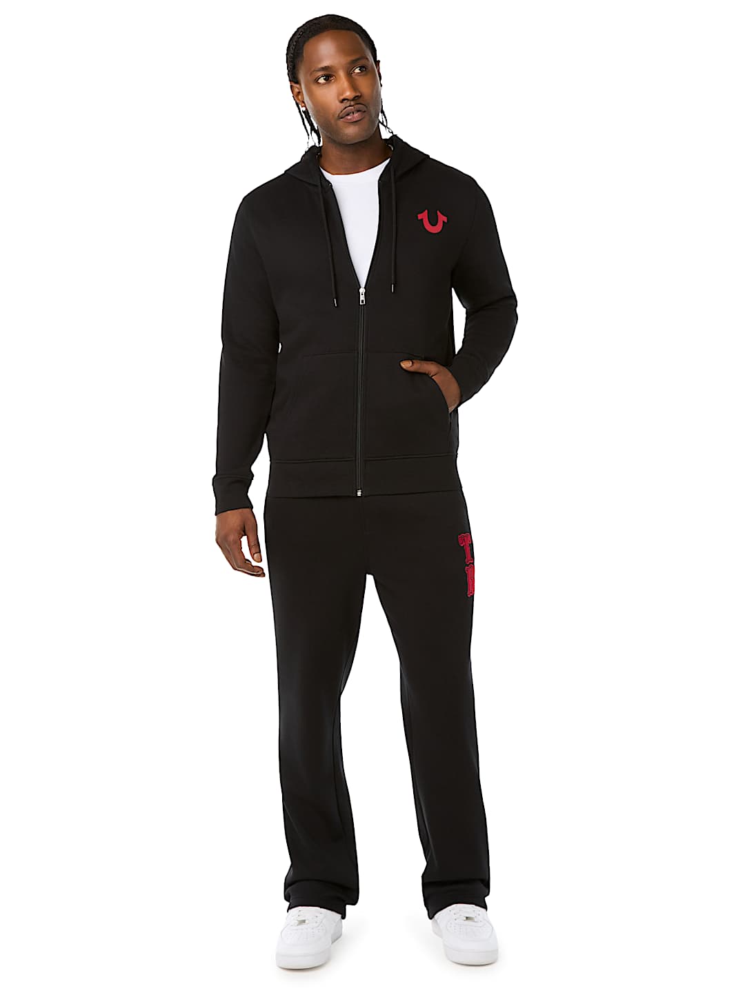 LOGO APPLIQU&Eacute; ZIP HOODIE