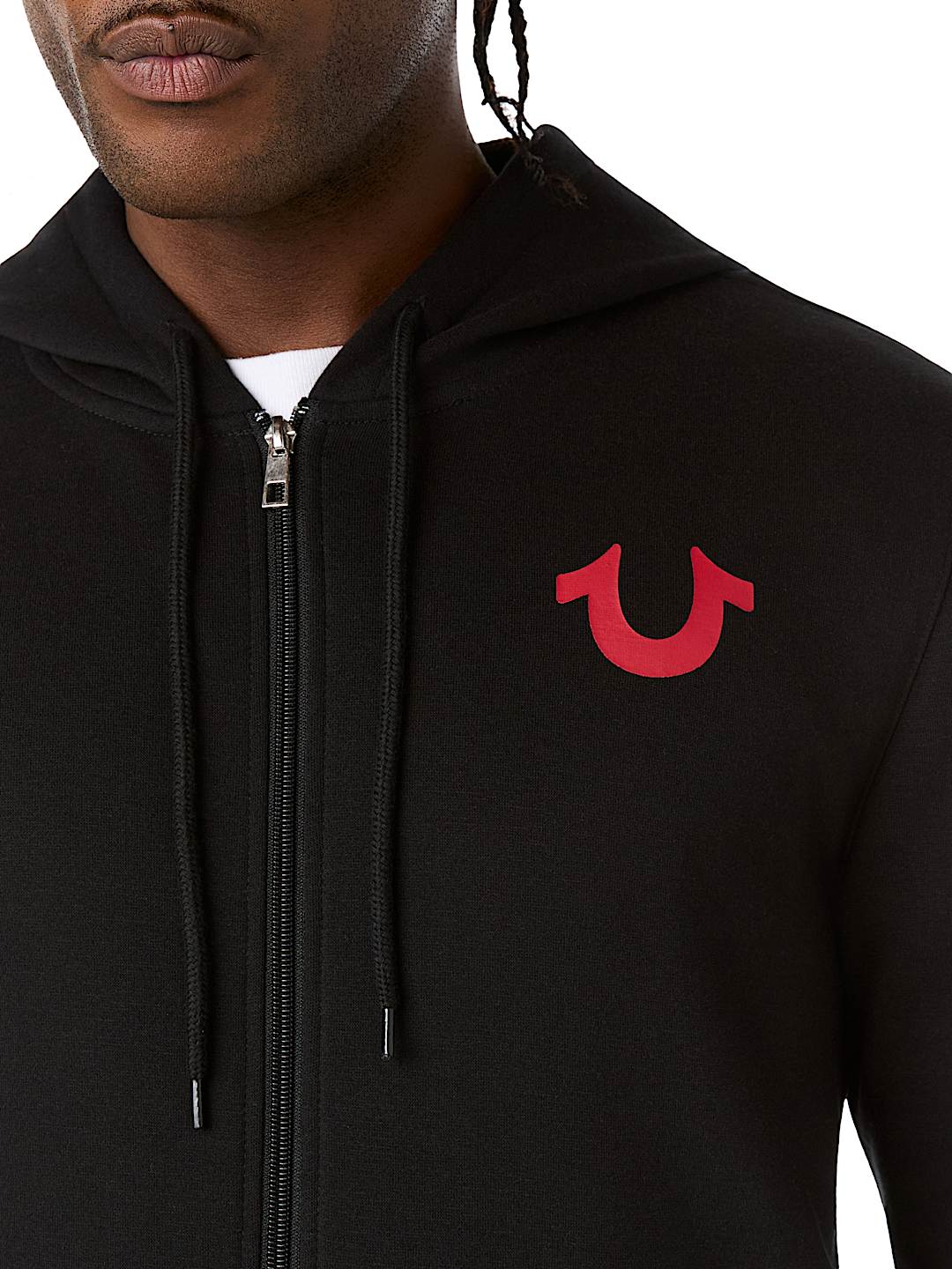 LOGO APPLIQU&Eacute; ZIP HOODIE