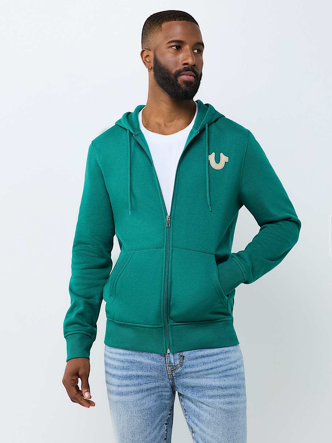 MARQUEE HORSESHOE ZIP HOODIE