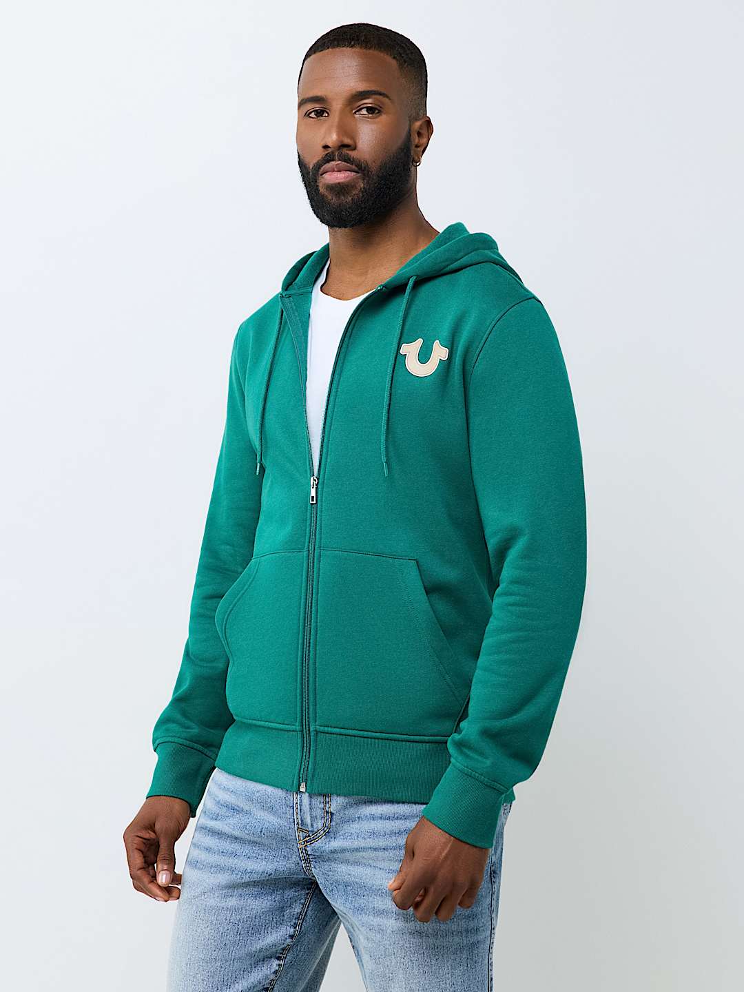 MARQUEE HORSESHOE ZIP HOODIE