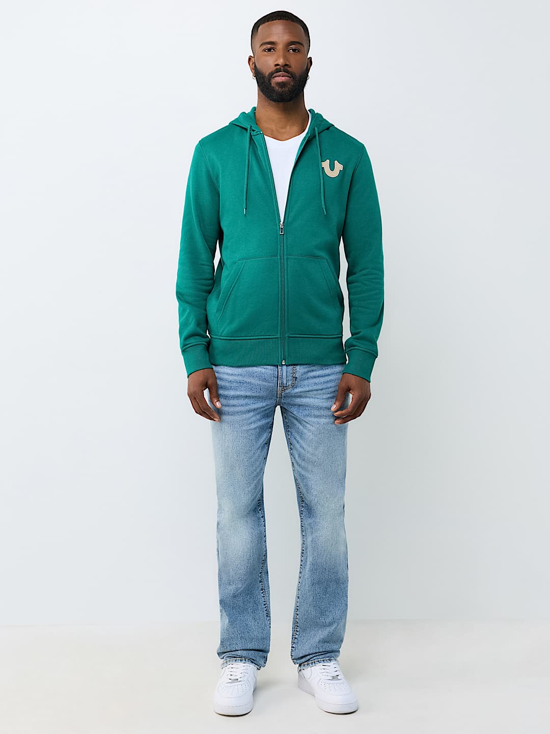 MARQUEE HORSESHOE ZIP HOODIE