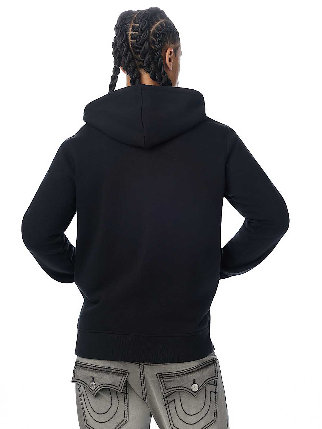 SILICONE TAPE ZIP HOODIE