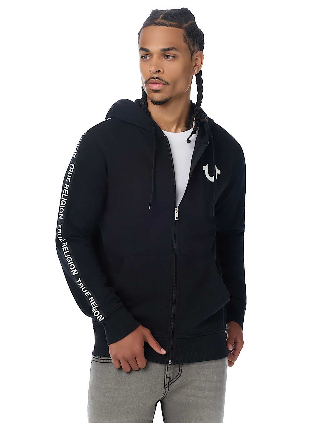 SILICONE TAPE ZIP HOODIE