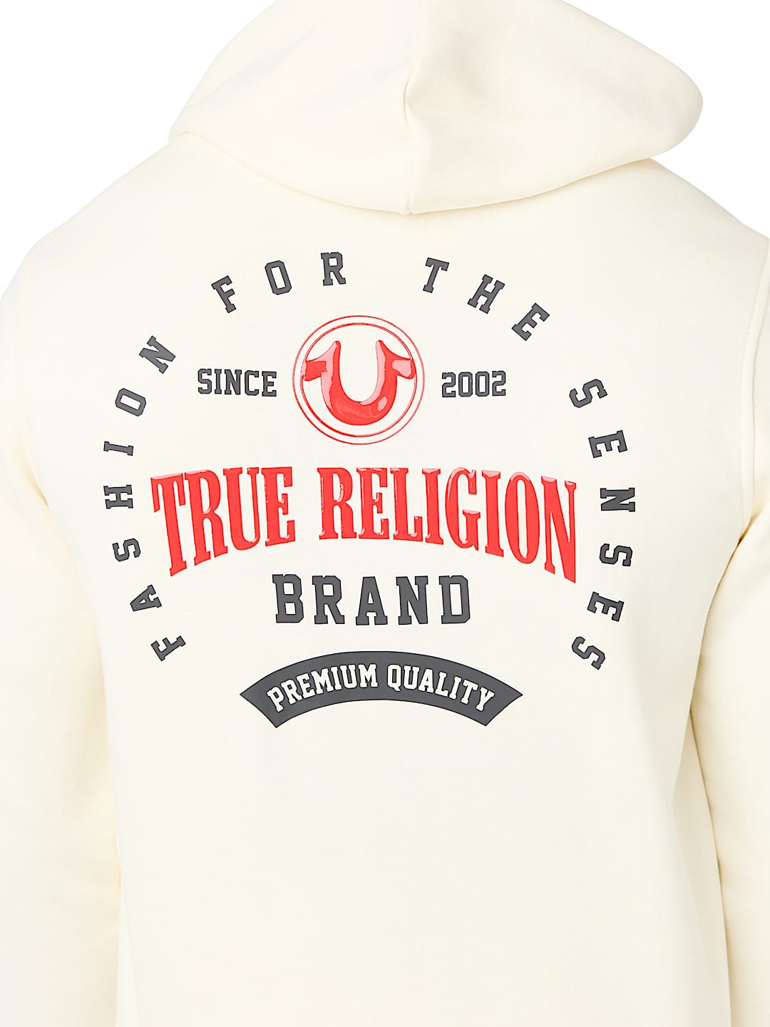 TRUE BRAND ARCHED LOGO ZIP HOODIE