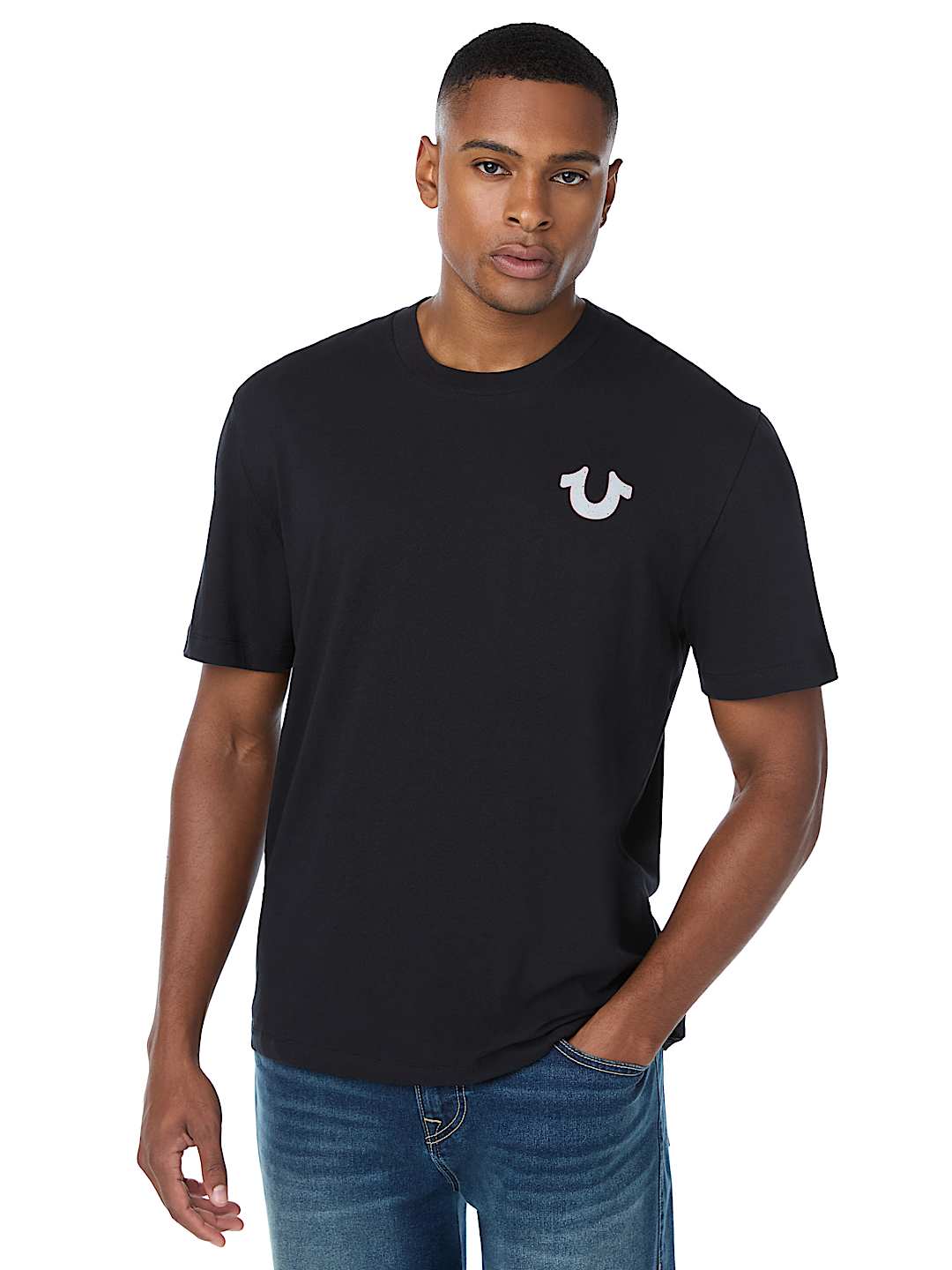 DISTRESSED HORSESHOE TEE