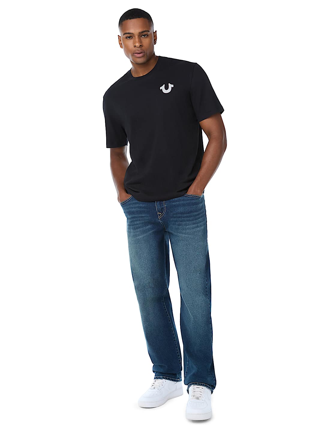 DISTRESSED HORSESHOE TEE