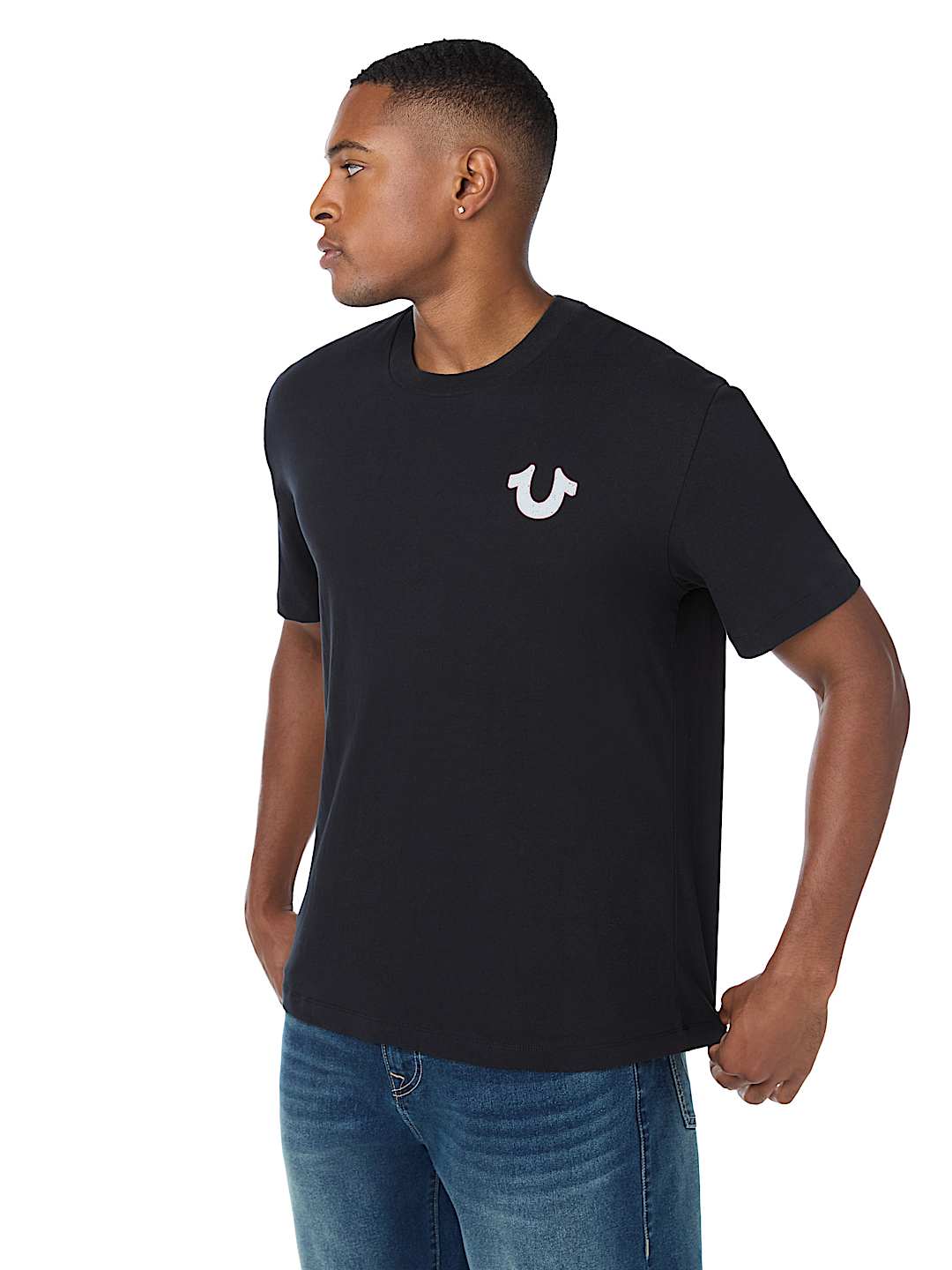 DISTRESSED HORSESHOE TEE