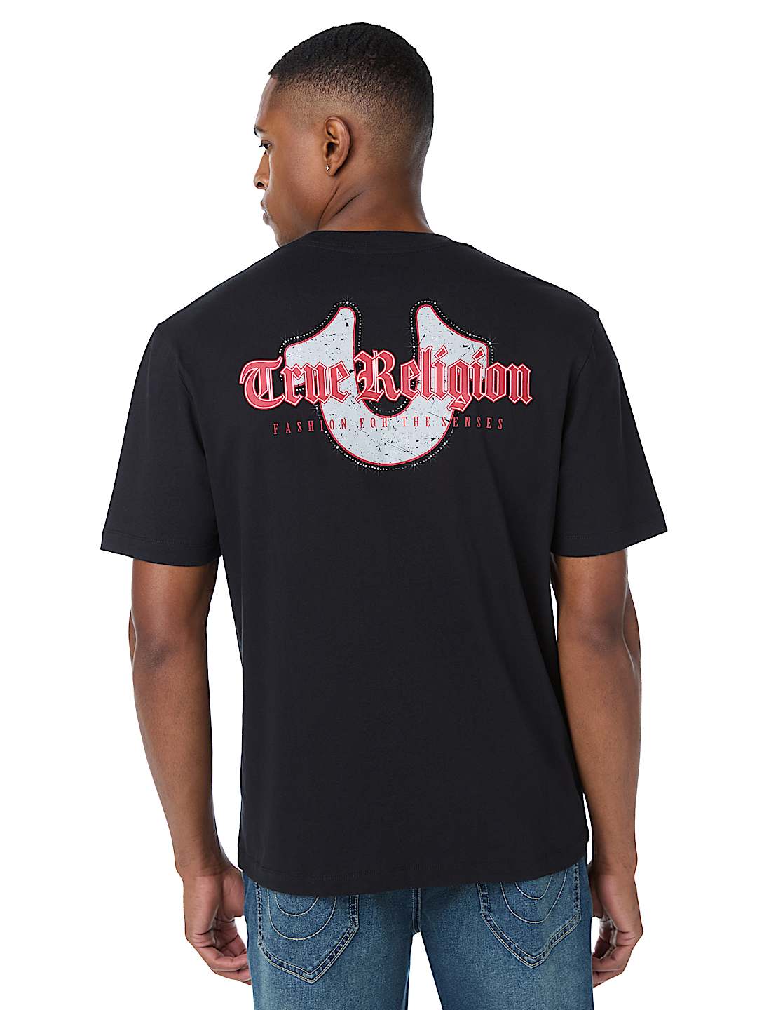 DISTRESSED HORSESHOE TEE