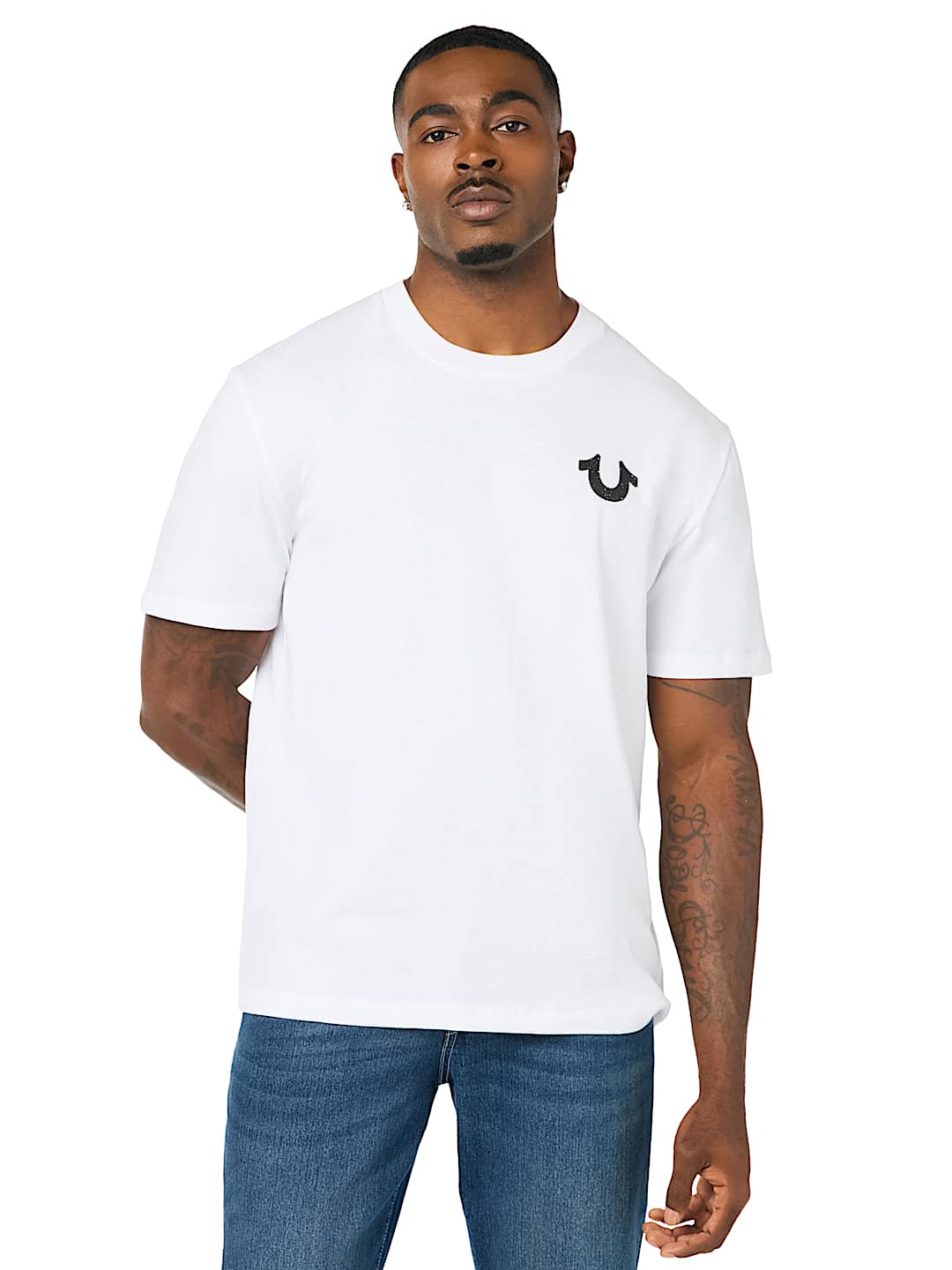 DISTRESSED HORSESHOE TEE
