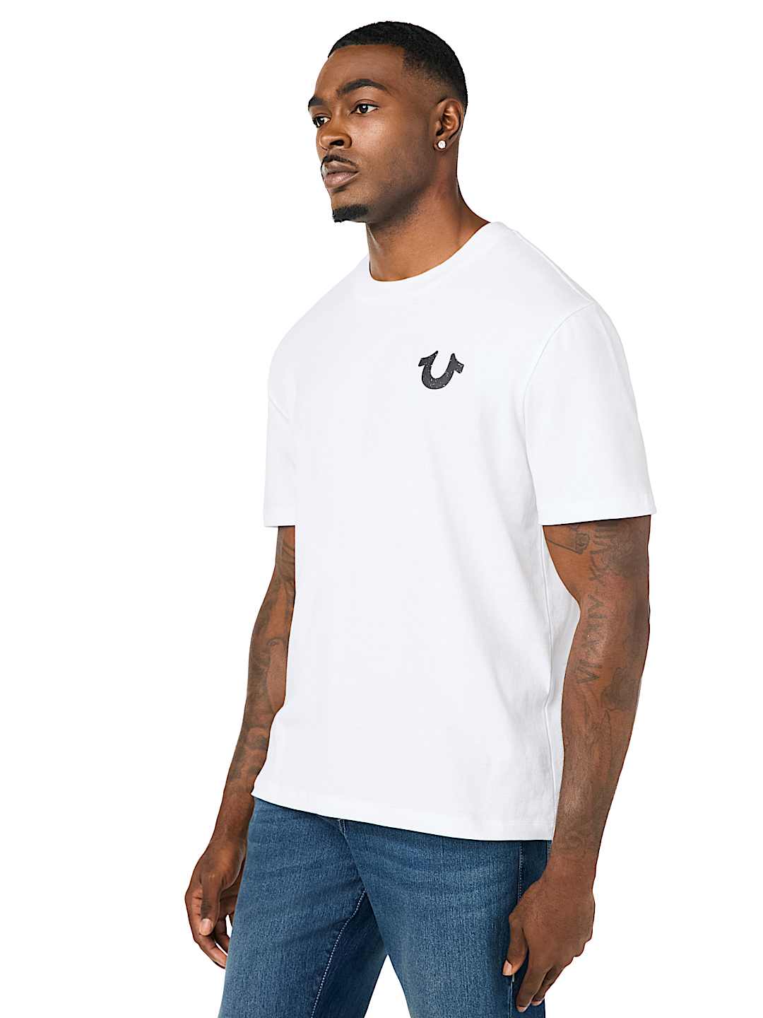 DISTRESSED HORSESHOE TEE