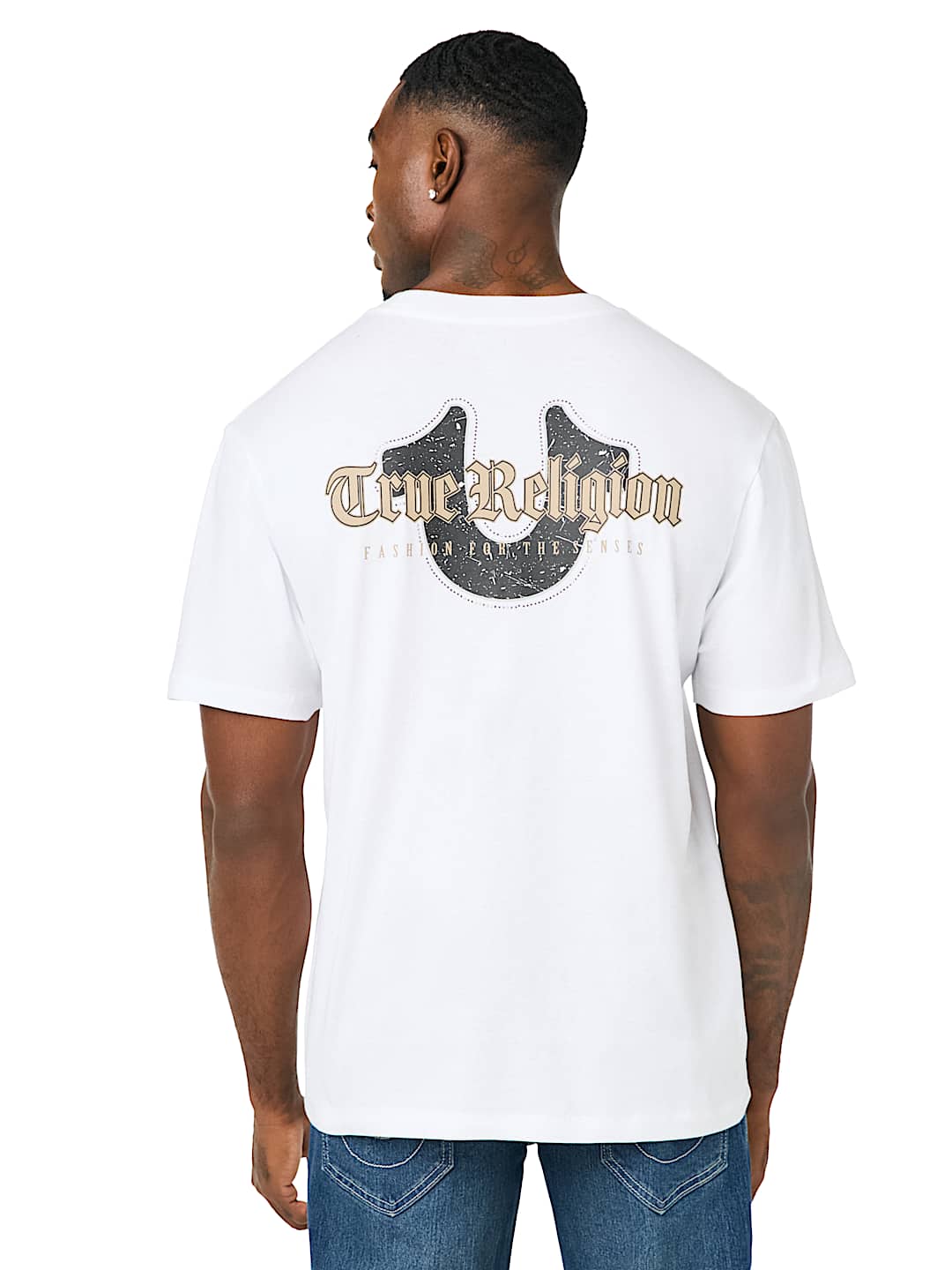 DISTRESSED HORSESHOE TEE