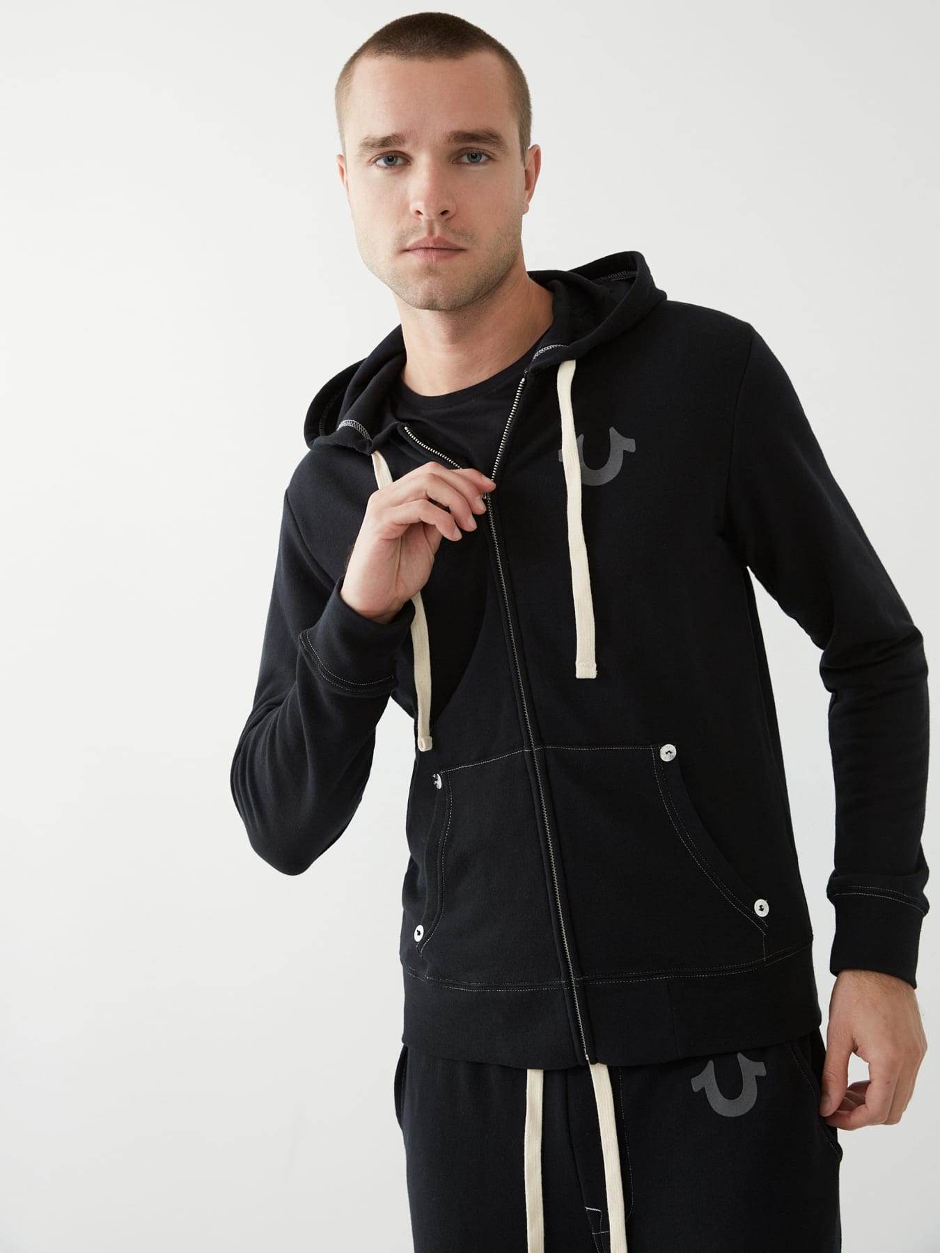 Mens true religion zip up hoodie sale