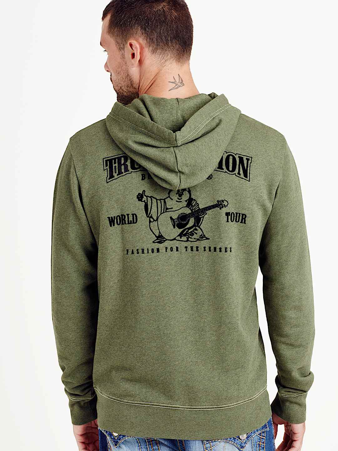 BUDDHA ZIP HOODIE, image 1