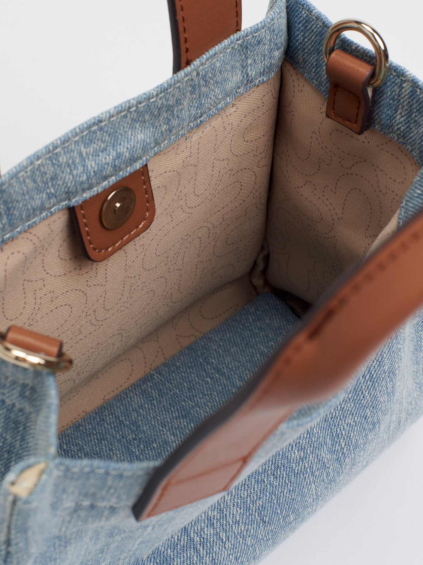 MINI DENIM LOGO TOTE BAG