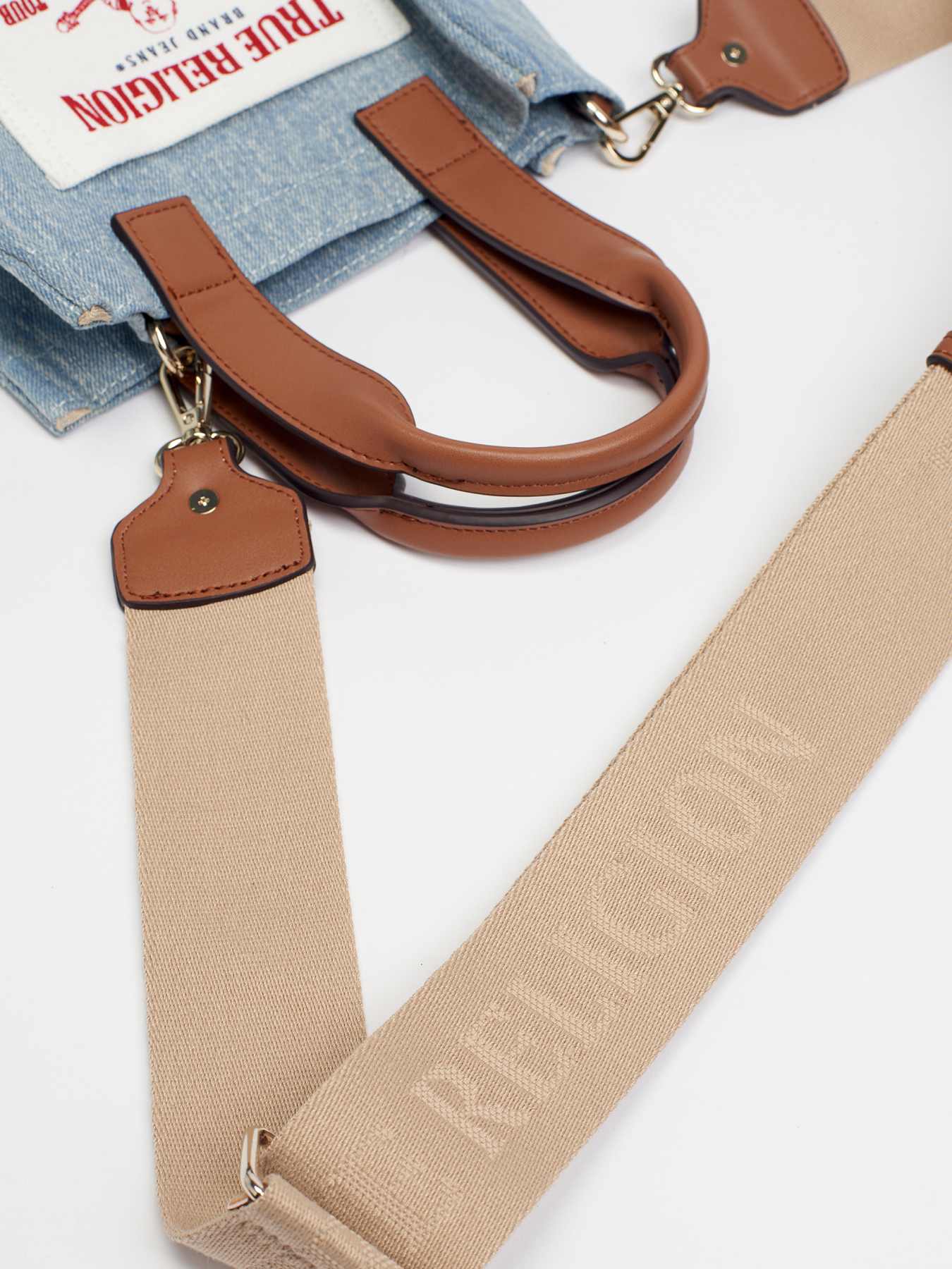 MINI DENIM LOGO TOTE BAG