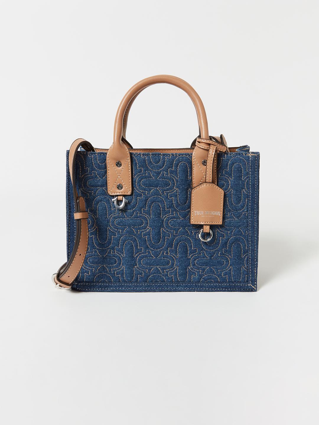 QUILTED DENIM TOTE BAG, image 7