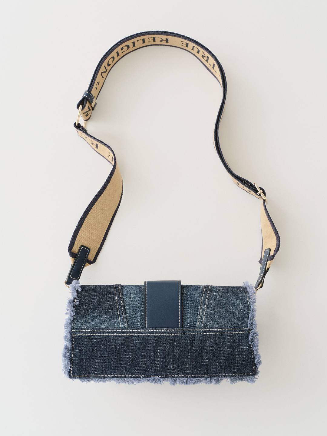 FRAYED DENIM SHOULDER BAG, image 2