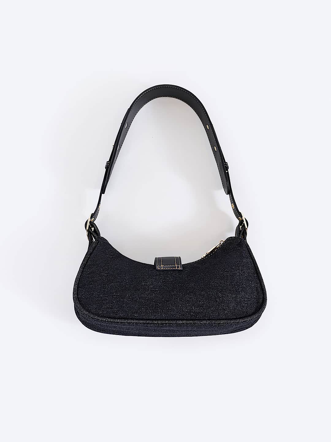 MULTI-STRAP DENIM SHOULDER BAG 