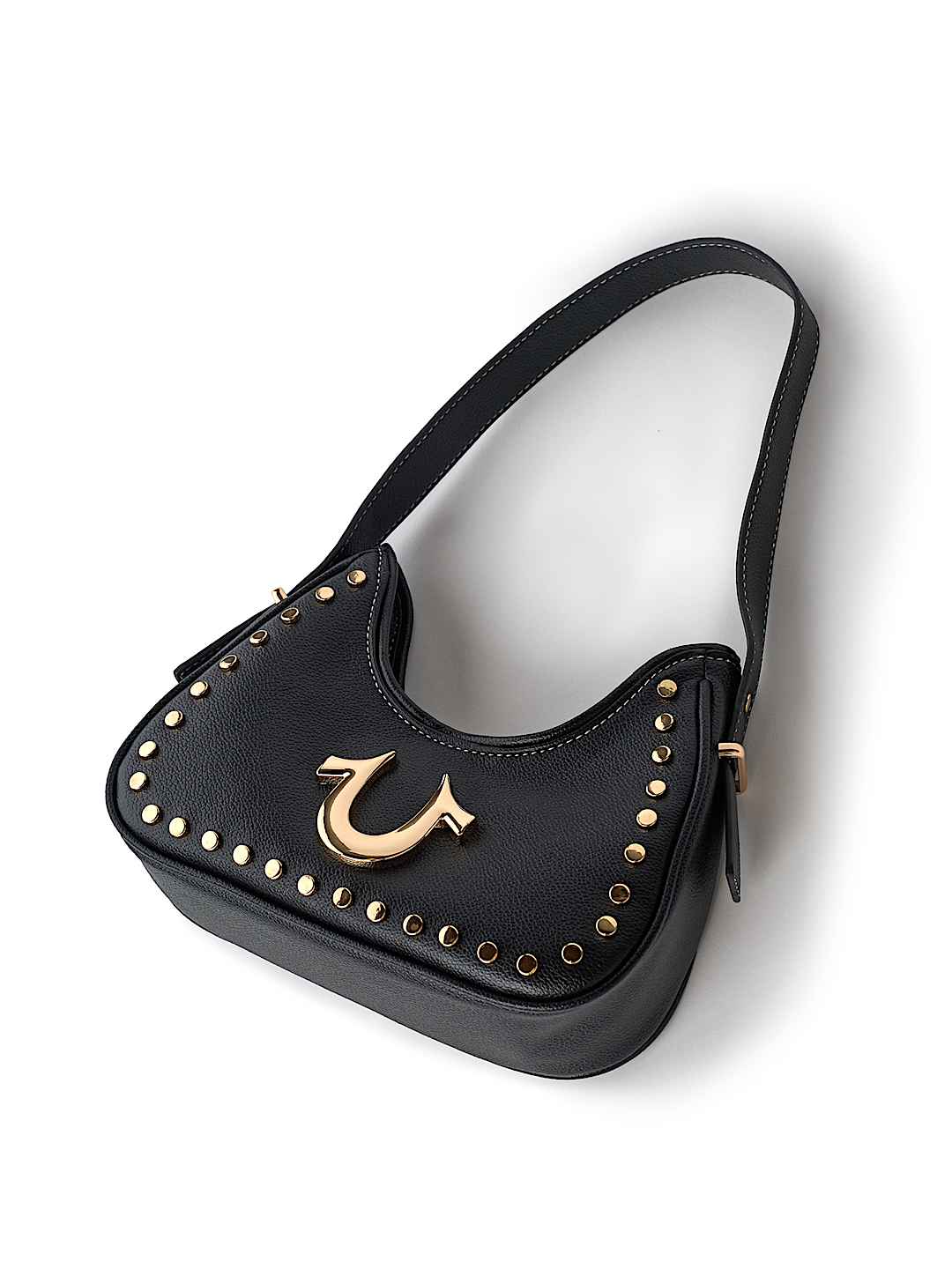 HORSESHOE STUDDED SHOULDER BAG