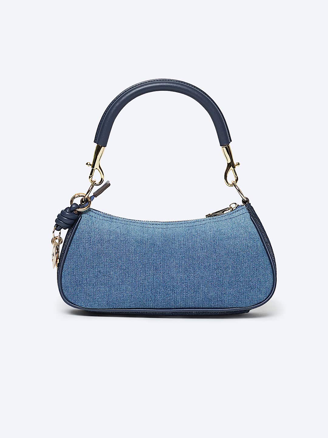 COLORBLOCK DENIM SHOULDER BAG