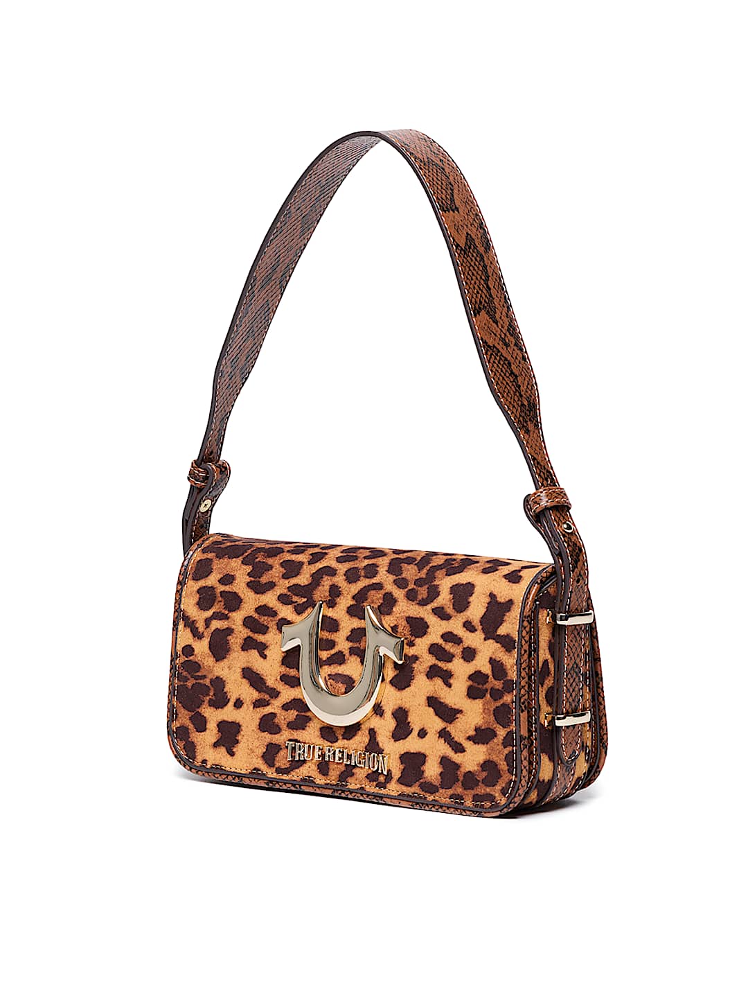 MULTI PRINT HORSESHOE FLAP BAG