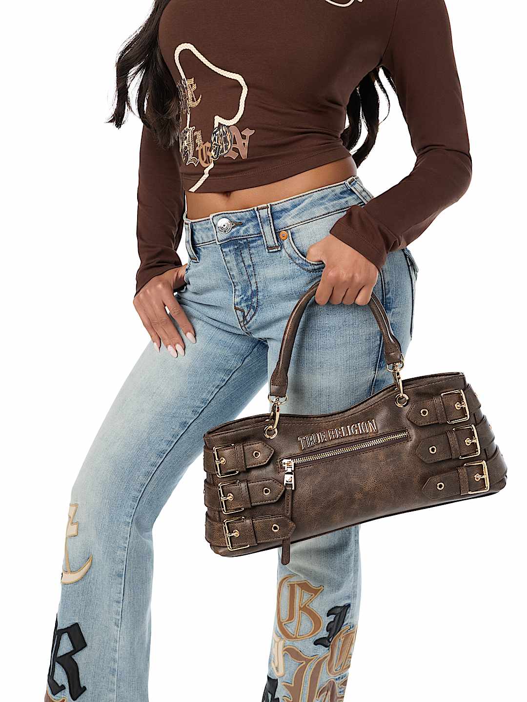 TRUE MULTI BUCKLE HANDBAG