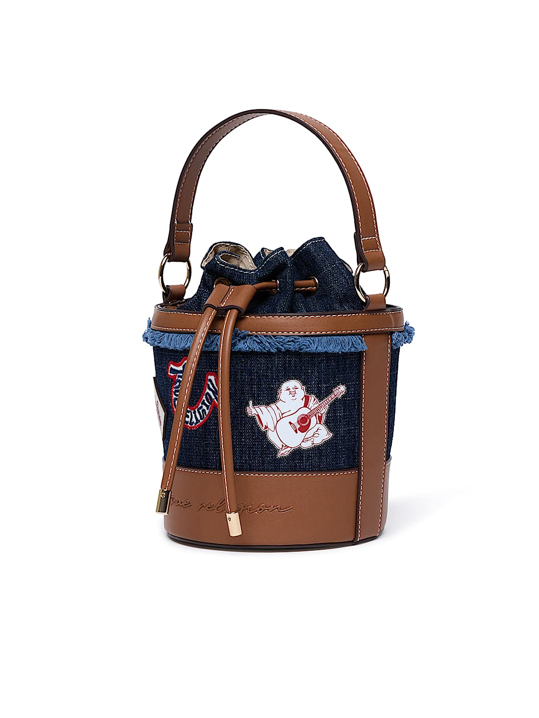 HORSESHOE BUDDHA BUCKET BAG