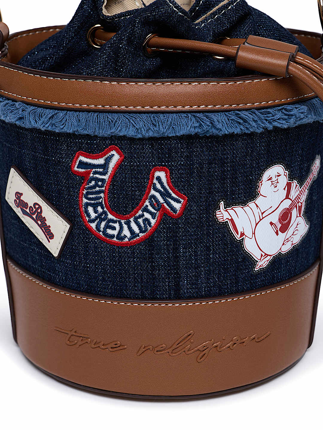 HORSESHOE BUDDHA BUCKET BAG