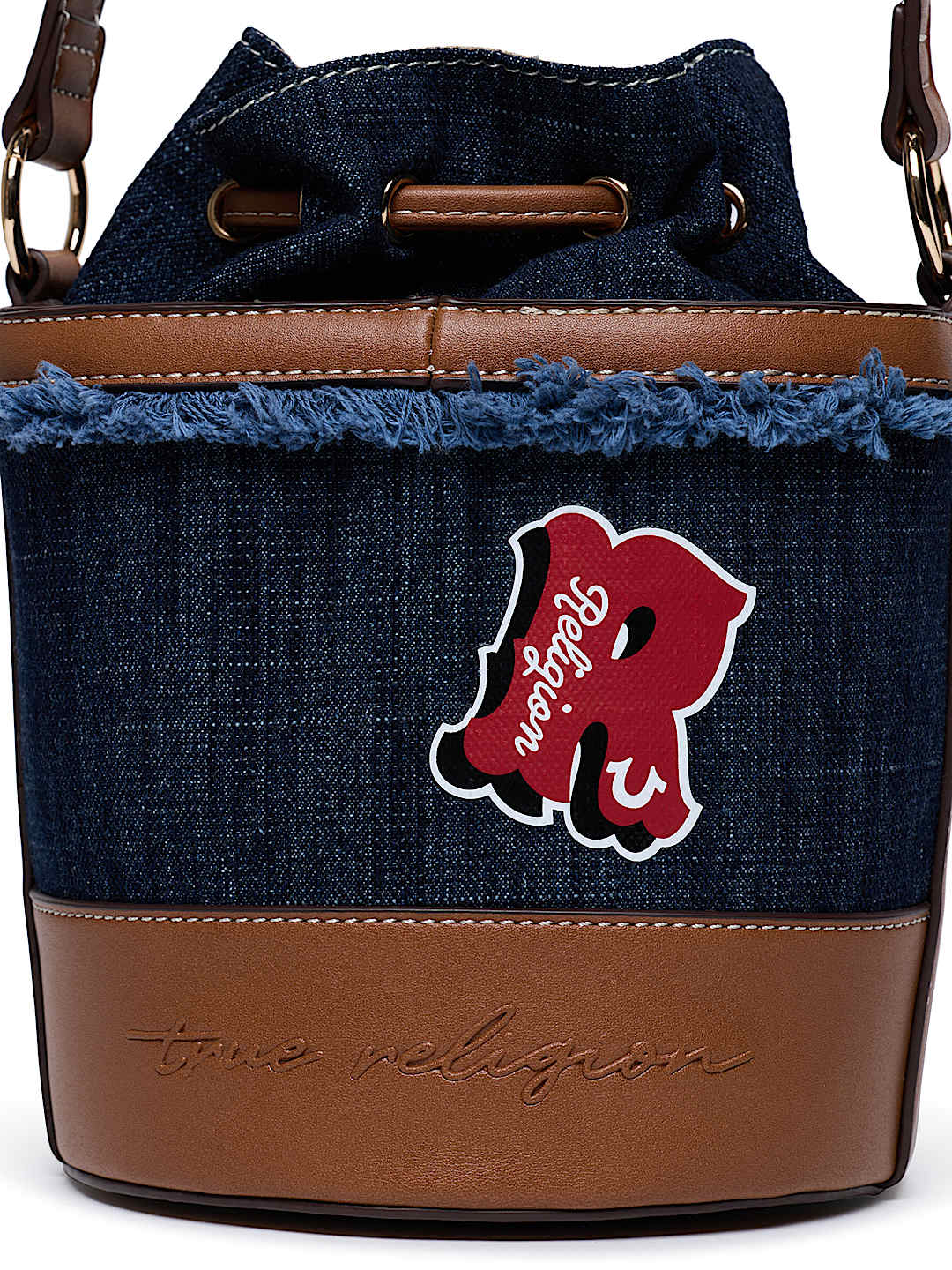 HORSESHOE BUDDHA BUCKET BAG