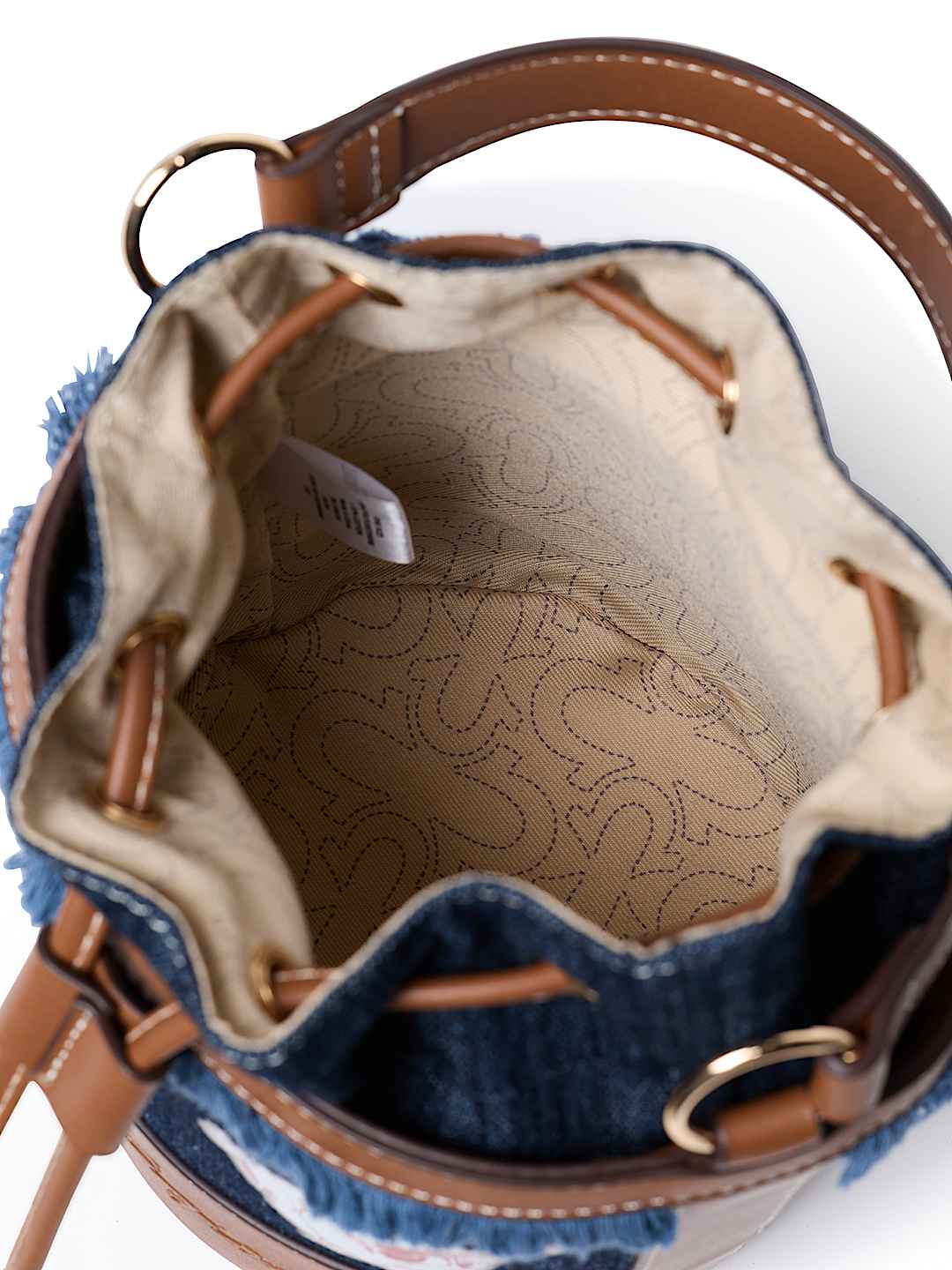 HORSESHOE BUDDHA BUCKET BAG