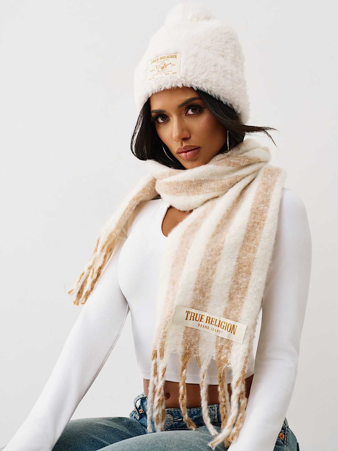 WORLD TOUR LOGO BEANIE AND SCARF SET, image 3