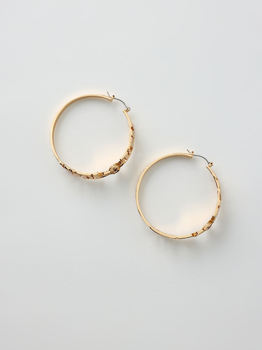 LOGO SYMBOL HOOP EARRINGS, image 4