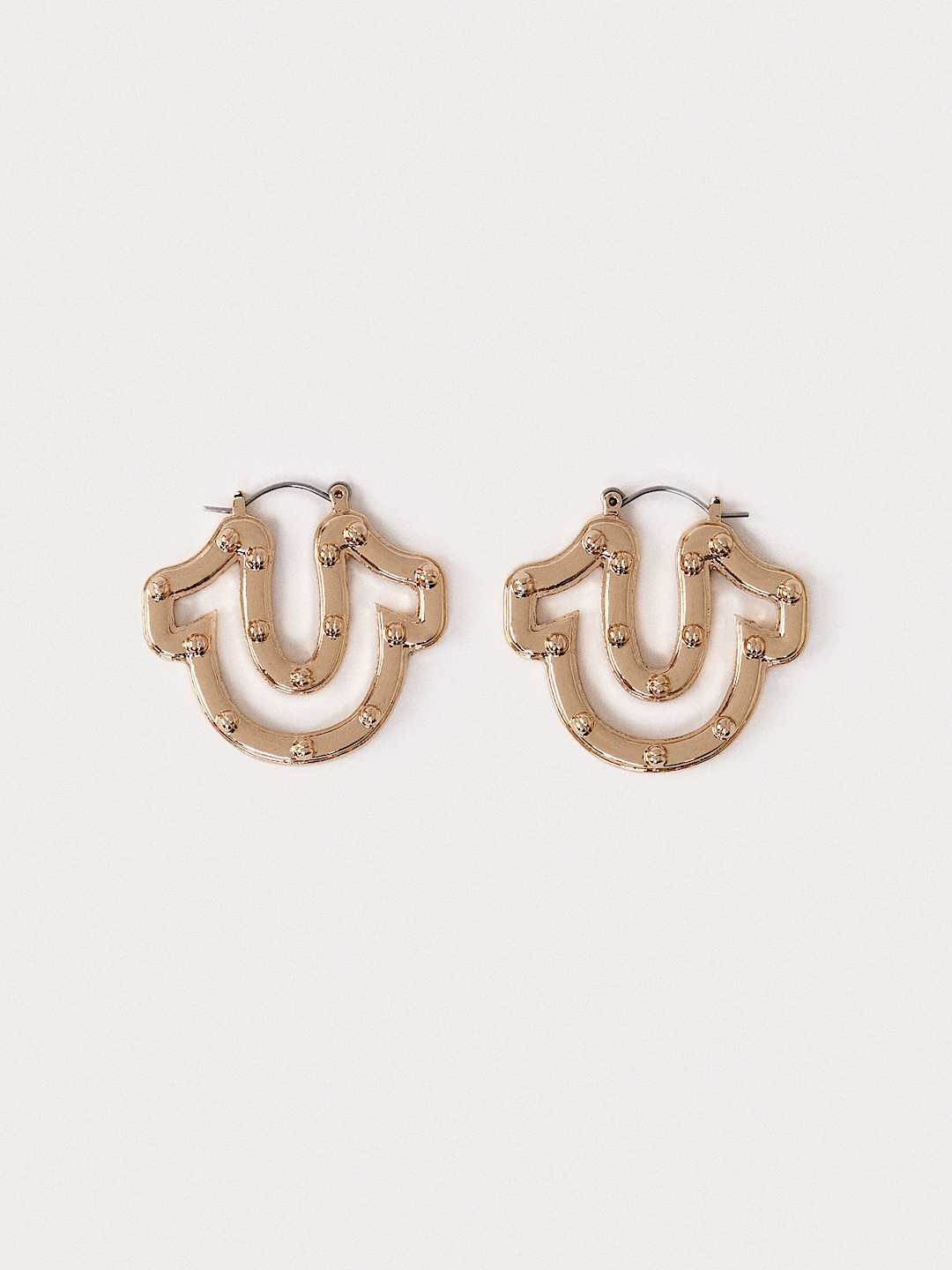 LOGO HOOP EARRINGS, image 3