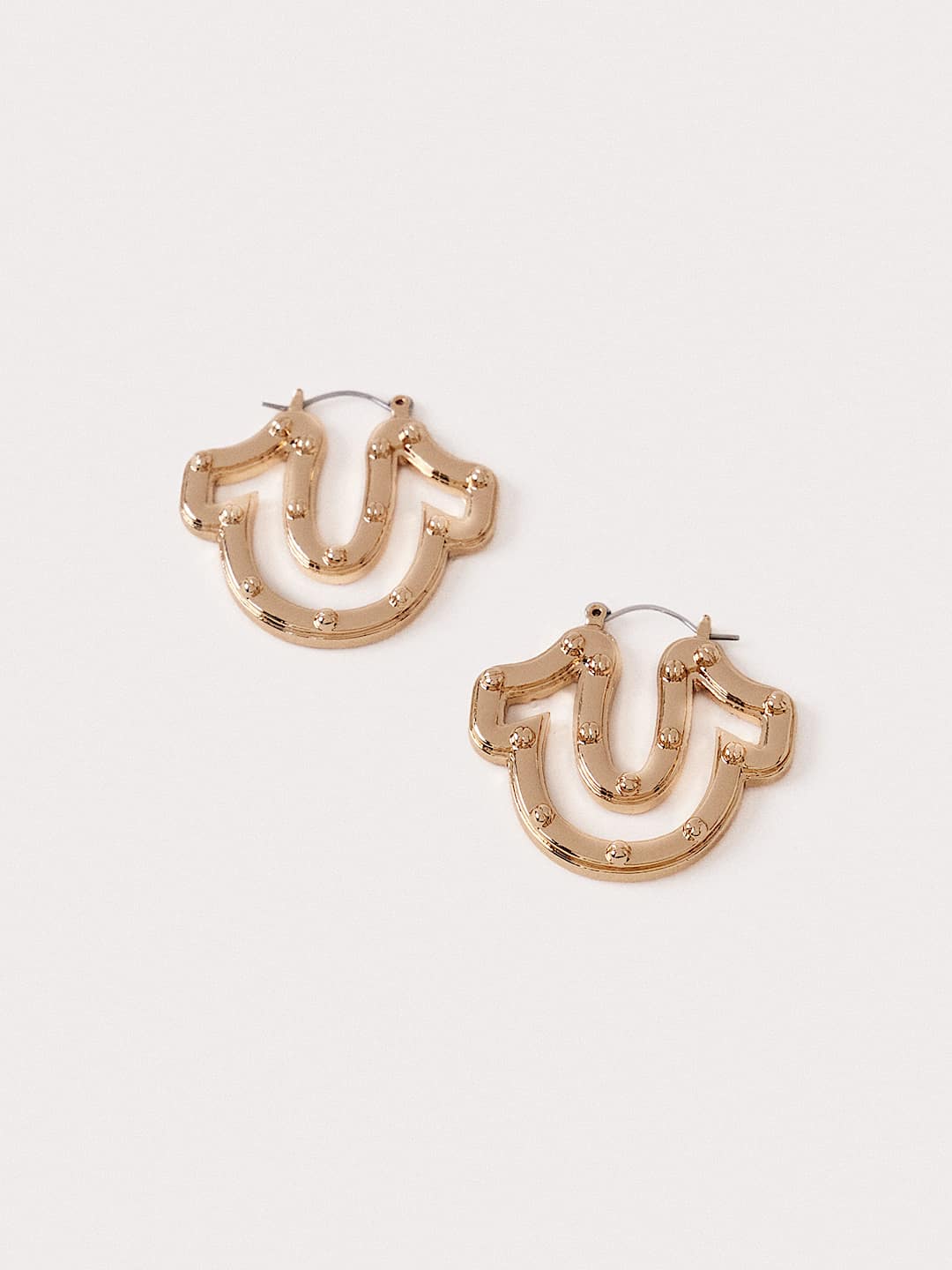 LOGO HOOP EARRINGS, image 1